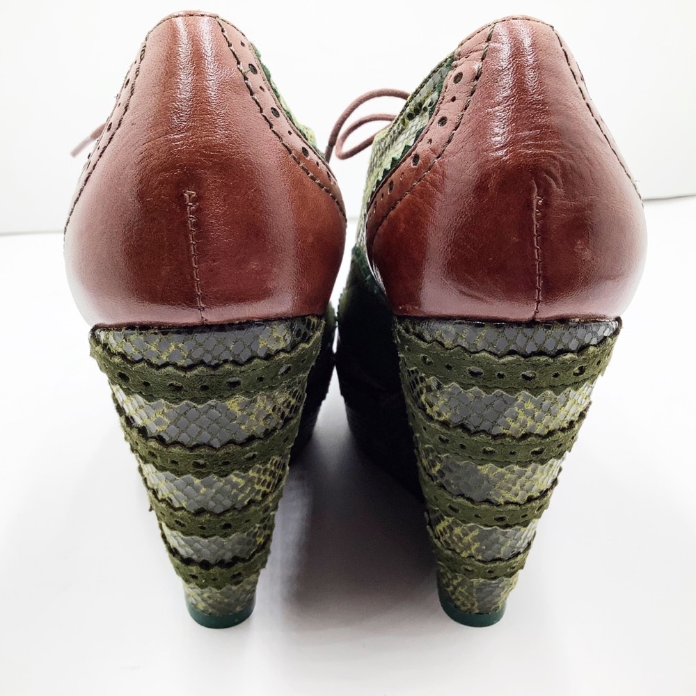 🆕{Poetic Licence} Wild Safari Oxford Wedge - Picture 10 of 16